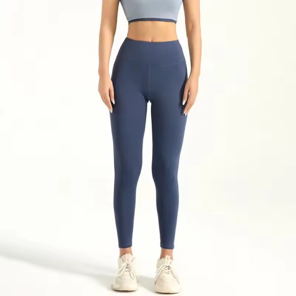 Trendy High Waist Naked Running Yoga Workout Leggings - Image 6