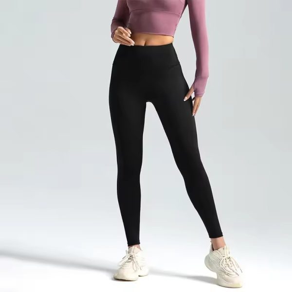 Trendy High Waist Naked Running Yoga Workout Leggings - Image 15