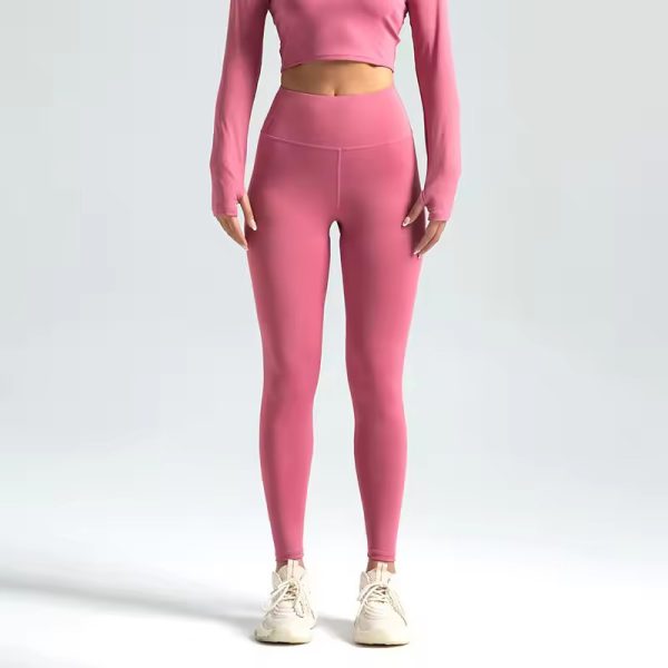 Trendy High Waist Naked Running Yoga Workout Leggings