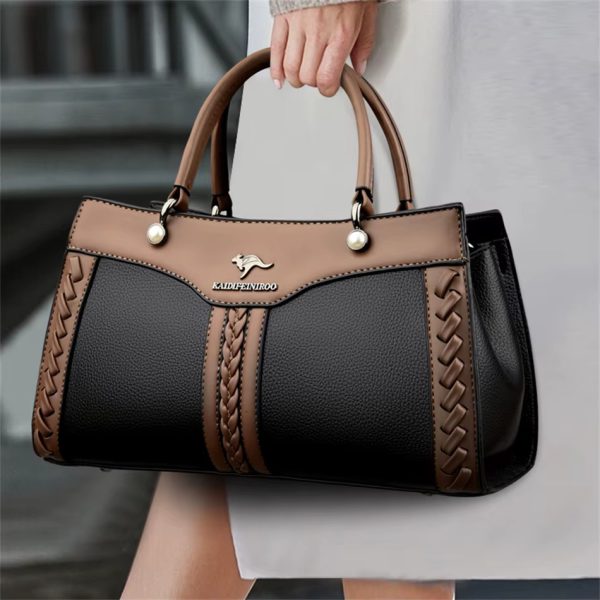 Trendy Multi Layered High Quality Soft Leather Messenger Shoulder Crossbody Bag - Image 8