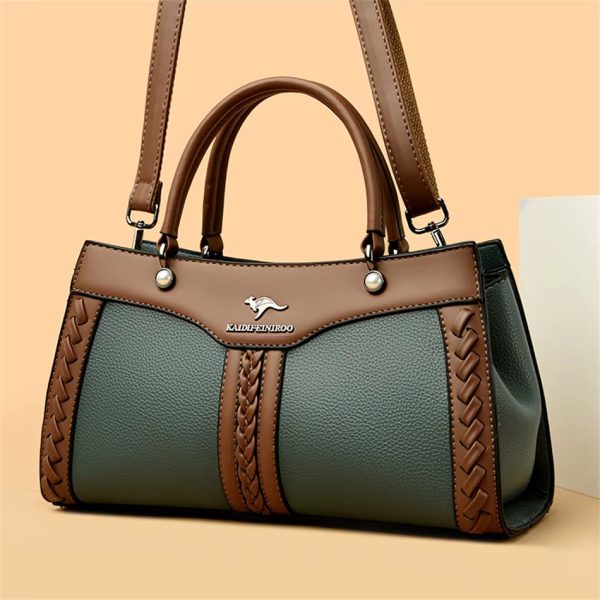 Trendy Multi Layered High Quality Soft Leather Messenger Shoulder Crossbody Bag - Image 14