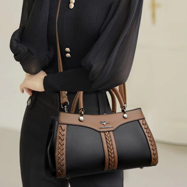 Trendy Multi Layered High Quality Soft Leather Messenger Shoulder Crossbody Bag - Image 7