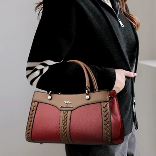 Trendy Multi Layered High Quality Soft Leather Messenger Shoulder Crossbody Bag - Image 3