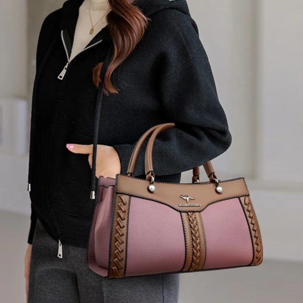 Trendy Multi Layered High Quality Soft Leather Messenger Shoulder Crossbody Bag