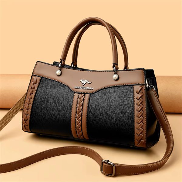 Trendy Multi Layered High Quality Soft Leather Messenger Shoulder Crossbody Bag - Image 9