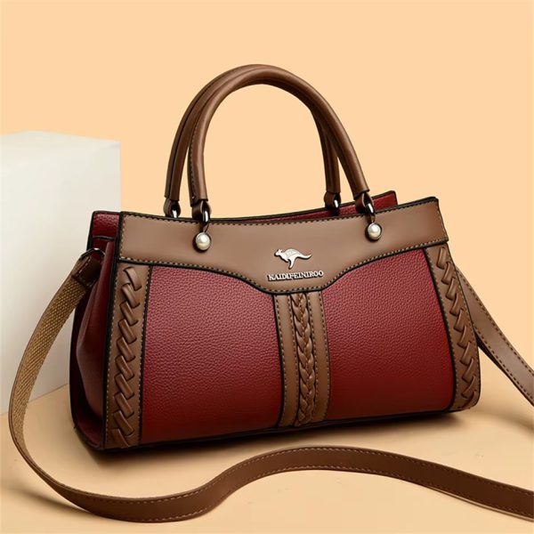 Trendy Multi Layered High Quality Soft Leather Messenger Shoulder Crossbody Bag - Image 4