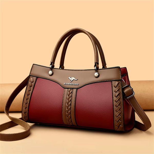 Trendy Multi Layered High Quality Soft Leather Messenger Shoulder Crossbody Bag - Image 5