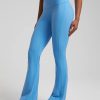 Trendy Plain Soft High Waist Full Length Flared Pants - Image 16