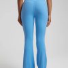 Trendy Plain Soft High Waist Full Length Flared Pants - Image 17