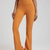 Trendy Plain Soft High Waist Full Length Flared Pants - Image 18