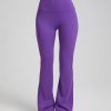 Trendy Plain Soft High Waist Full Length Flared Pants - Image 22