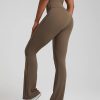 Trendy Plain Soft High Waist Full Length Flared Pants - Image 10
