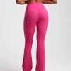 Trendy Plain Soft High Waist Full Length Flared Pants - Image 8