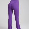 Trendy Plain Soft High Waist Full Length Flared Pants - Image 24