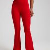 Trendy Plain Soft High Waist Full Length Flared Pants - Image 20