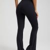 Trendy Plain Soft High Waist Full Length Flared Pants - Image 5