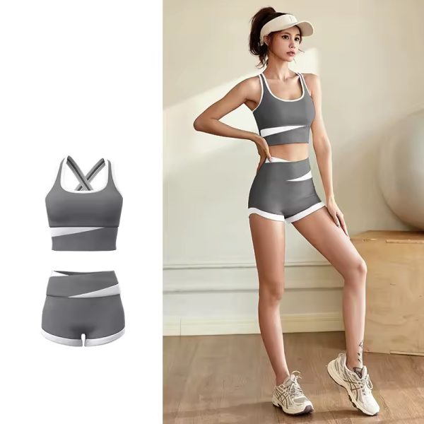 Trendy Sports Short Skirt And Top Thin Yoga 2 Piece Sets - Image 5