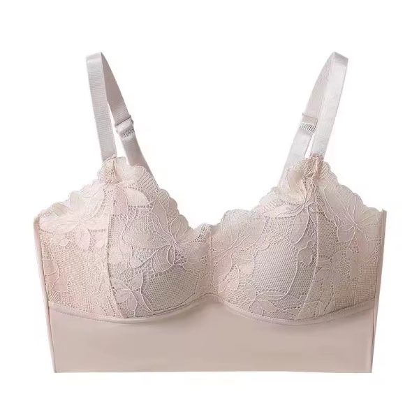 Trendy Steel Ring Gather Large Seamless Size Bra - Image 6