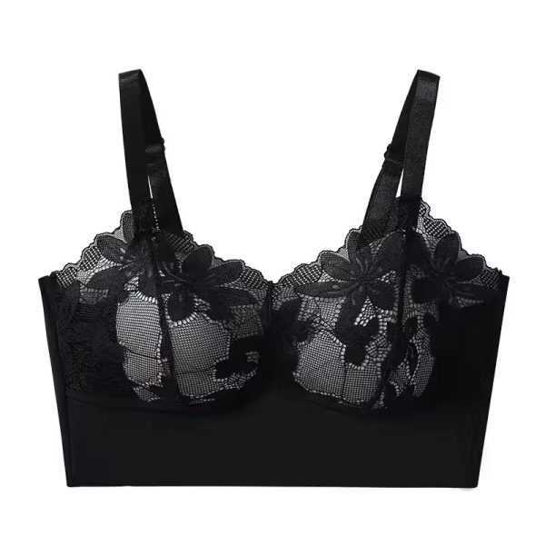 Trendy Steel Ring Gather Large Seamless Size Bra - Image 4