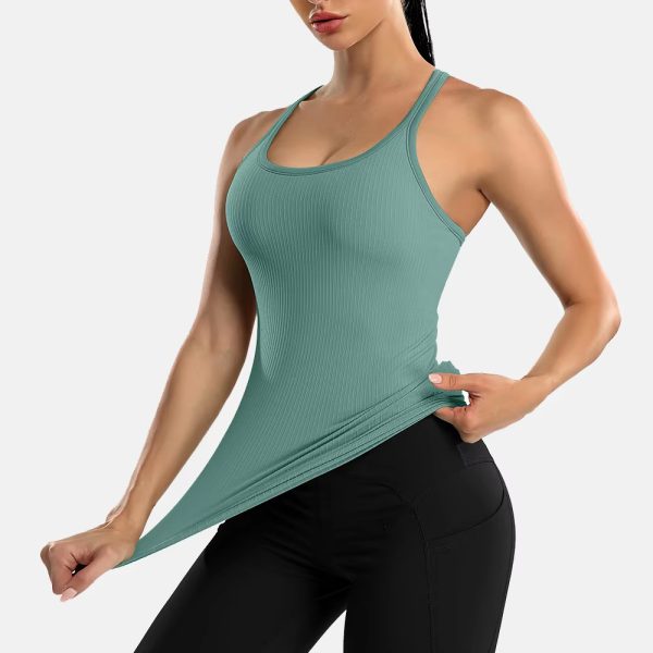 Trendy U-Neck Basic Breathable Camisole Sportswear - Image 3