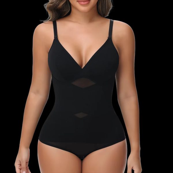 V Neck Tummy Cross Shaping Open Crotch Shapewear Slimming Underwear - Image 6