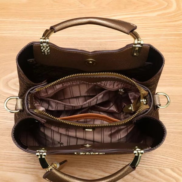 Vintage Top Handle Satchel Retro Crossbody Handbag Shoulder Bag & Purse - Image 5