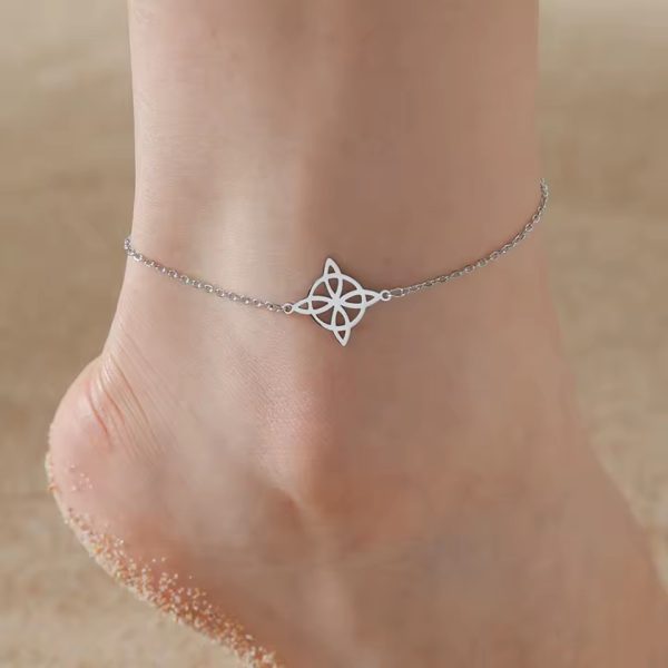 Classic Stainless Steel Geometric Birthday Graduation Beach Anklet - Image 2