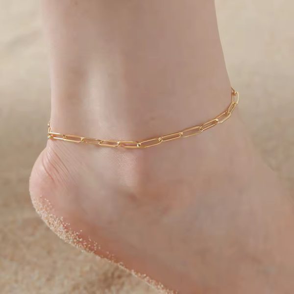 Casual Geometric Stainless Steel Party Travel Beach Anklet - Image 2