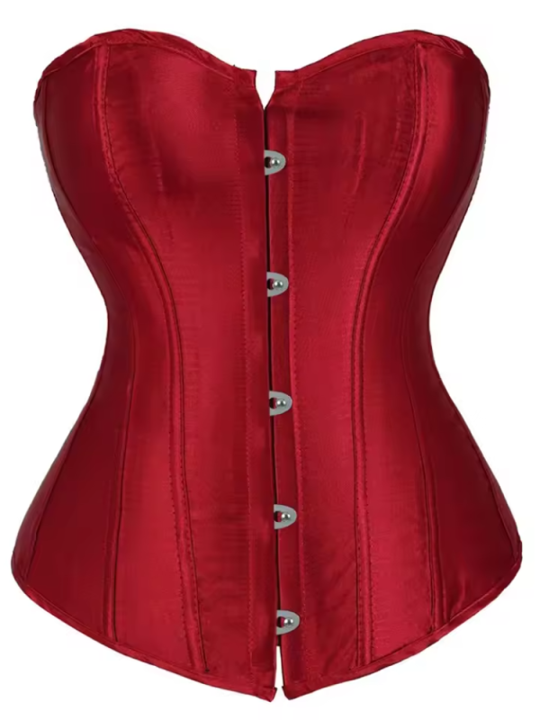 Classic Clubwear Bustier Gothic Satin Party Corset - Image 17