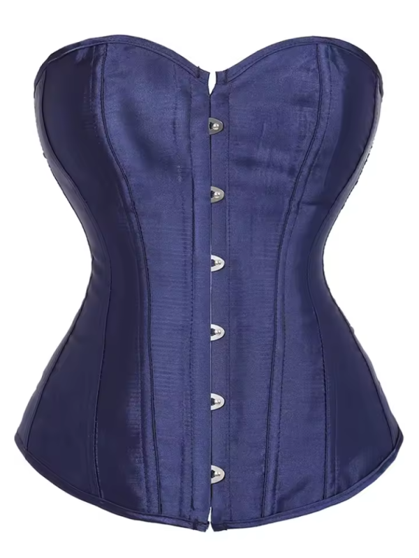 Classic Clubwear Bustier Gothic Satin Party Corset - Image 14