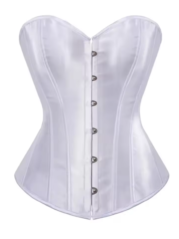 Classic Clubwear Bustier Gothic Satin Party Corset - Image 13