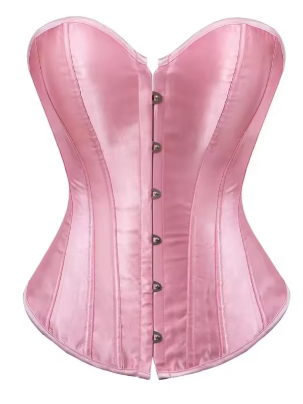 Classic Clubwear Bustier Gothic Satin Party Corset - Image 12