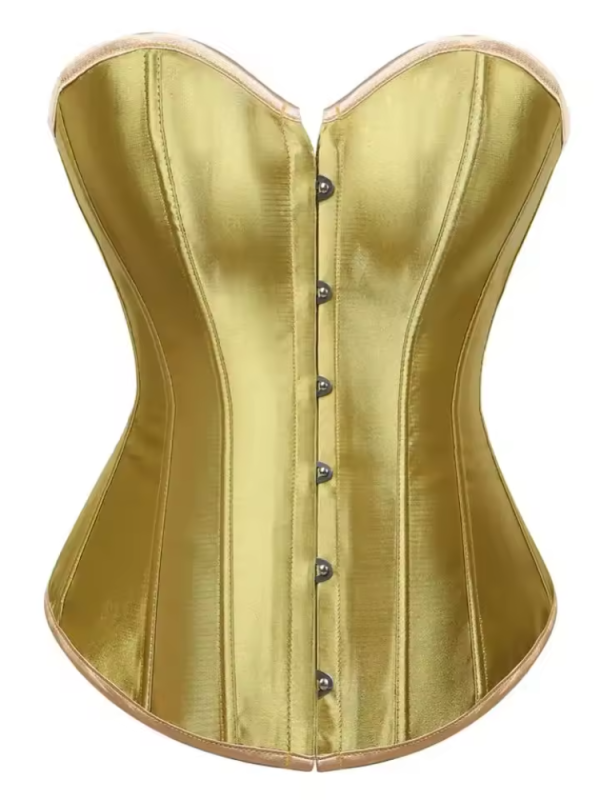 Classic Clubwear Bustier Gothic Satin Party Corset - Image 11