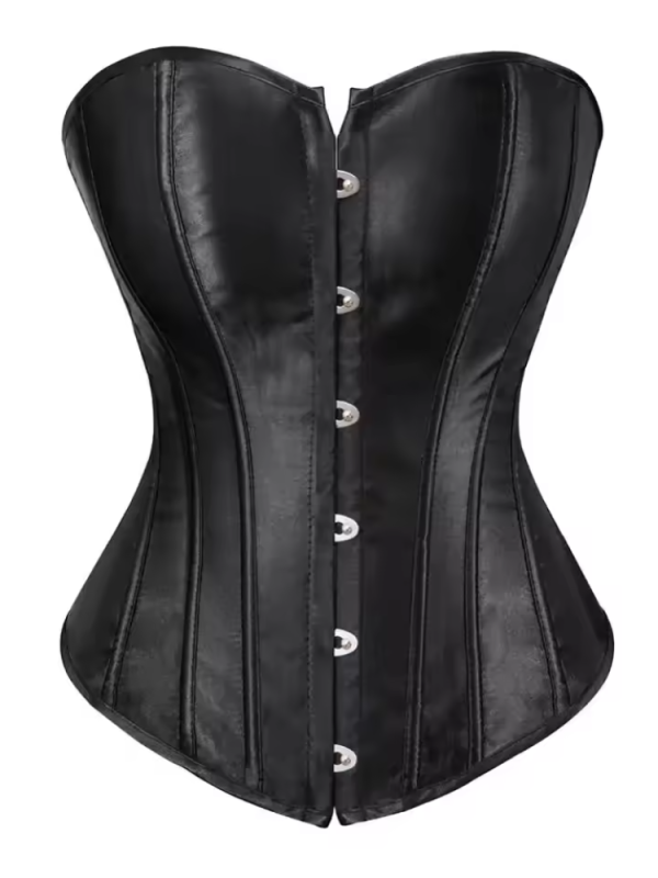 Classic Clubwear Bustier Gothic Satin Party Corset - Image 9