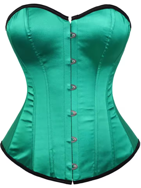 Classic Clubwear Bustier Gothic Satin Party Corset - Image 6