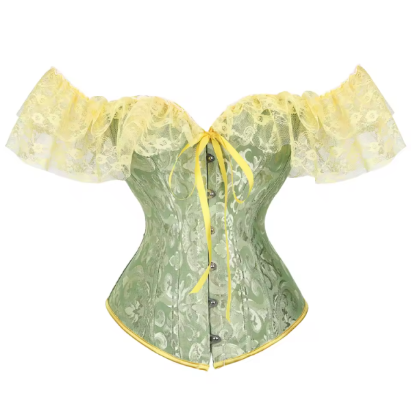 Flounce Waist Shaping Bustiers Vintage Corset - Image 5