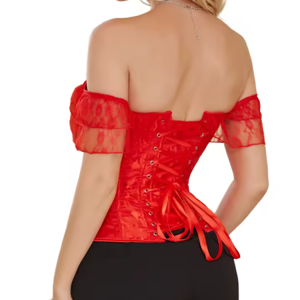 Flounce Waist Shaping Bustiers Vintage Corset - Image 2