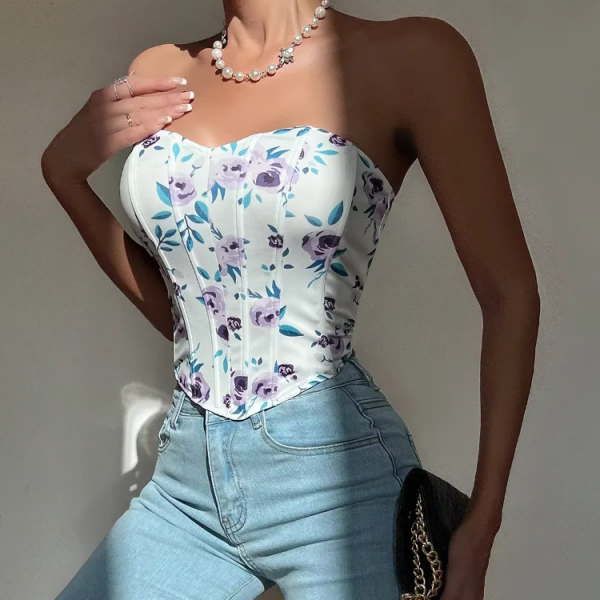 Casual Bustier Corsets Body Shaper Strapless Tank Top - Image 12