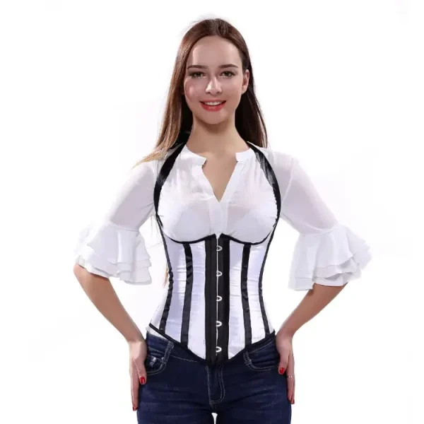 Striped Underbust Gothic Waist Shaper Corset