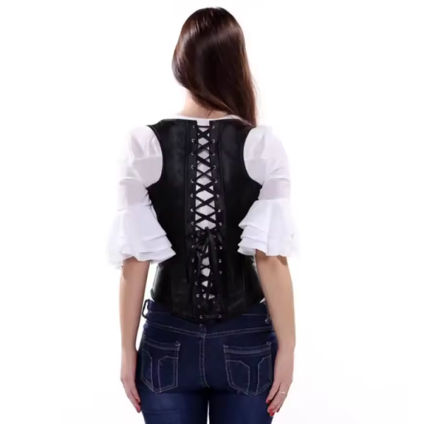 Gothic Steampunk Cup less Underbust Corset - Image 3