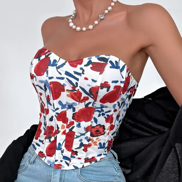 Casual Bustier Corsets Body Shaper Strapless Tank Top - Image 5