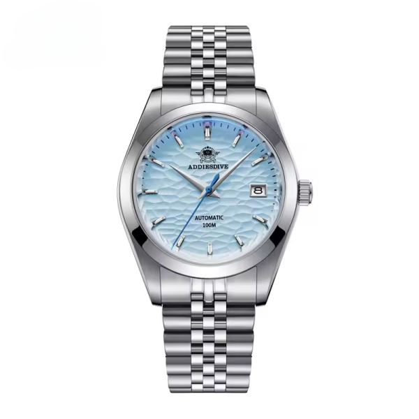 Automatic Mechanical Watch Man Business Leisure Wristwatch Luxury Silver Luminous Waterproof Watch - Image 2