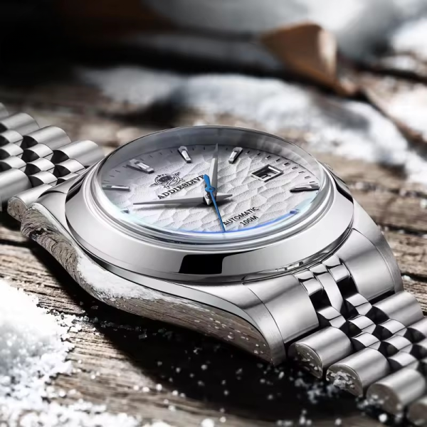 Automatic Mechanical Watch Man Business Leisure Wristwatch Luxury Silver Luminous Waterproof Watch - Image 4