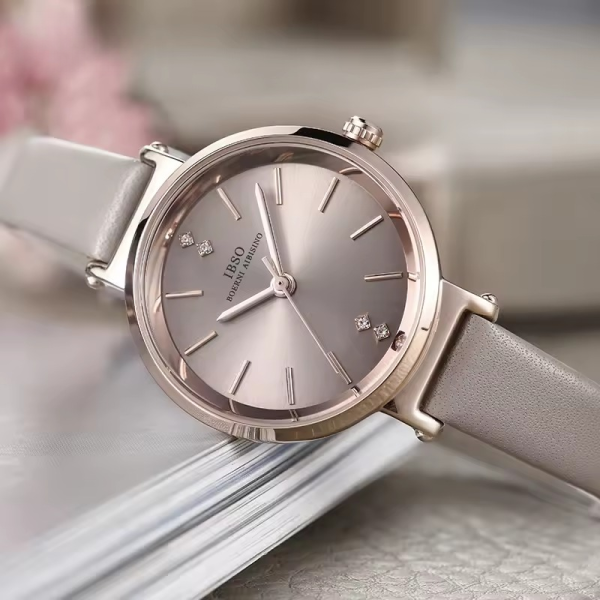 Casual Crystal High Quality Luxury Quartz Watch Bangle Set - Image 3