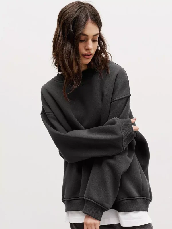 Casual Oversized Crewneck Sweatshirt  Top - Image 10