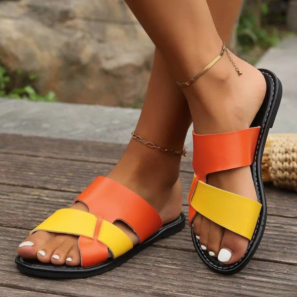 Classics SLIP-ON PU Leather Platform Slippers Sandals - Image 12