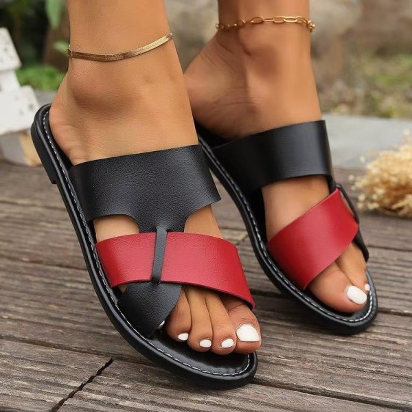 Classics SLIP-ON PU Leather Platform Slippers Sandals - Image 5