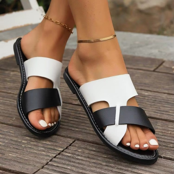 Classics SLIP-ON PU Leather Platform Slippers Sandals - Image 4