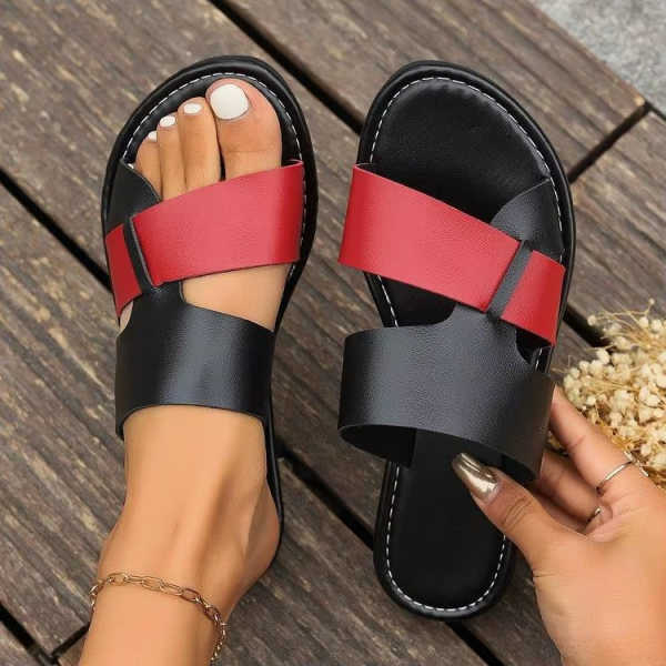 Classics SLIP-ON PU Leather Platform Slippers Sandals - Image 9