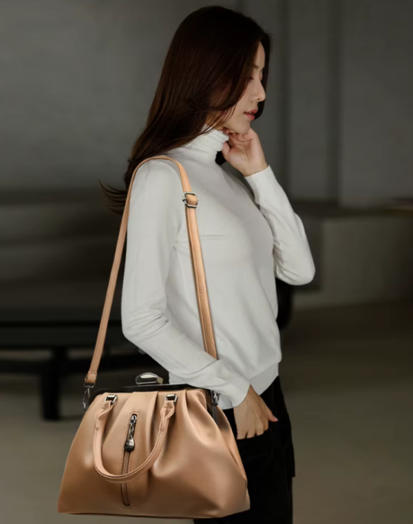 Designer Real Leather Handbag Leisure Casual Tote Crossbody Bags